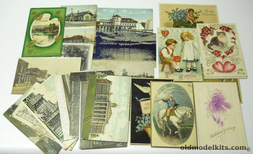 Unknown 28 Postcards 1904 to 1911 Some With Stamps plastic model kit