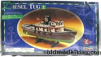 Lindberg 1/76 Diesel Tugboat - (ex-Pyro Sea Going Diesel Tugboat Despatch No. 9 of Standard Oil), 70897 plastic model kit