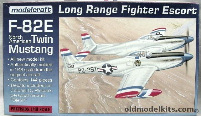 Modelcraft 1/48 North American F-82E Twin Mustang, 48-021 plastic model kit