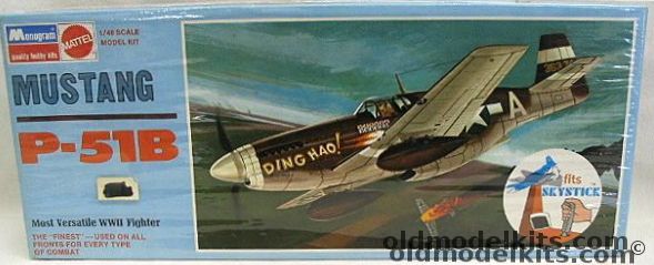 Monogram 1/48 Mustang P-51B - Blue Box Issue, 6806 plastic model kit