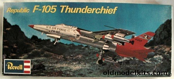 Revell 1/75 Republic F-105B Thunderchief, H166 plastic model kit