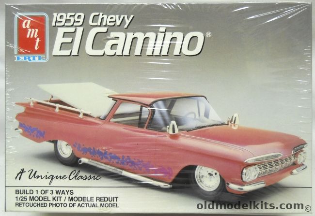 AMT 1/25 1959 Chevrolet El Camino - Stock / Drag / Custom, 6897 plastic model kit