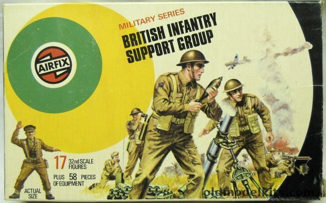 Airfix 1/35 British Infantry Support Group With Equipment, 51459-6 plastic model kit