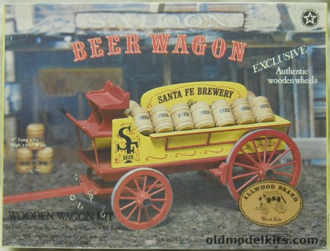 Allwood Brand 1/16 Beer Wagon, 5016 plastic model kit