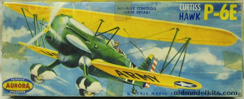 Aurora 1/43 Curtiss Hawk P-6E, 116-98 plastic model kit