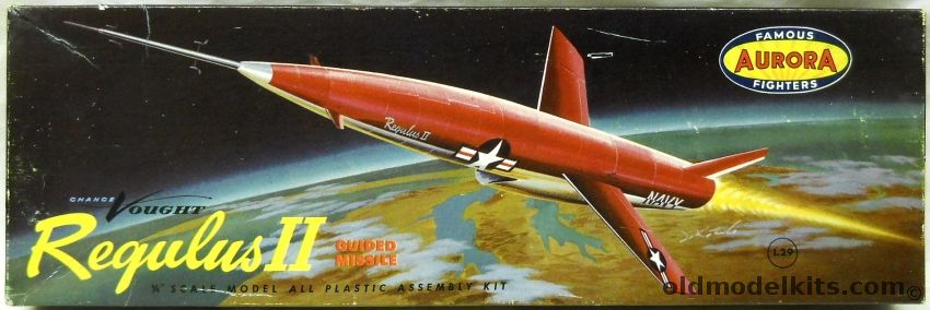 Aurora 1/48 Regulus II Missile SSM-N-9, 132-129 plastic model kit