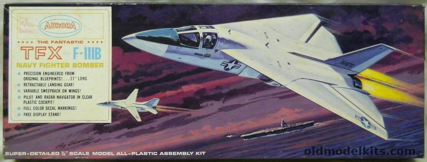 Aurora 1/48 TFX F-111B Navy Fighter Bomber - (Navy F-111 Prototype), 369-249 plastic model kit