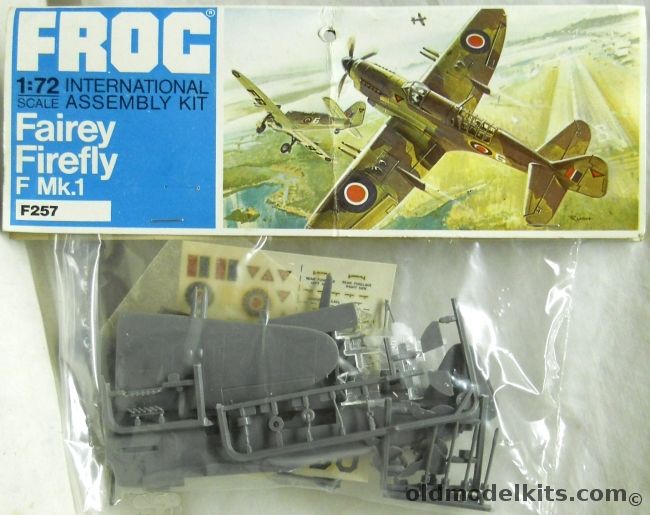 Frog 1/72 Fairey Firefly F Mk.1 - Royal Dutch Navy Sumatra or Canadian - Bagged, F257 plastic model kit