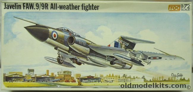 Frog 1/72 TWO Javelin FAW.9 / 9R All Weather Fighters - RAF No. 64 Sq or No. 5 Sq, F408 plastic model kit