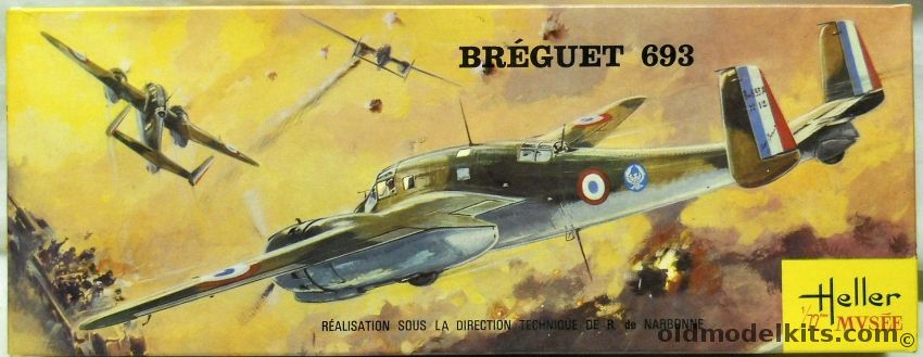 Heller 1/72 Breguet 693 plastic model kit