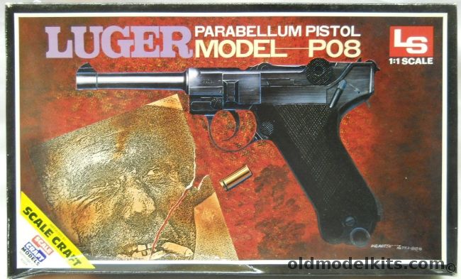 LS 1/1 Luger Parabellum Pistol Model P08, P1014 plastic model kit