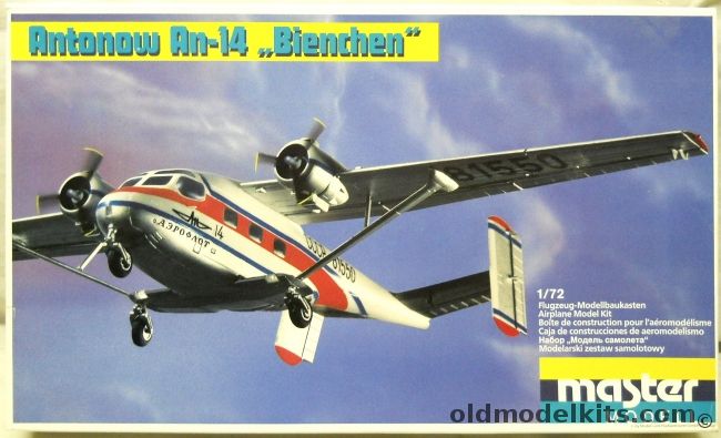 Master Modell 1/72 Antonov AN-14 Bienchen Clod - Aeroflot / Soviet Air Force / East German Air Force DDR, 1026 plastic model kit