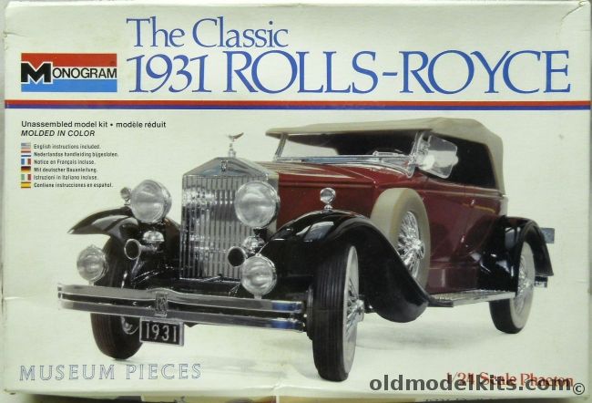 Monogram 1/24 1931 Rolls-Royce Phaeton, 2303 plastic model kit