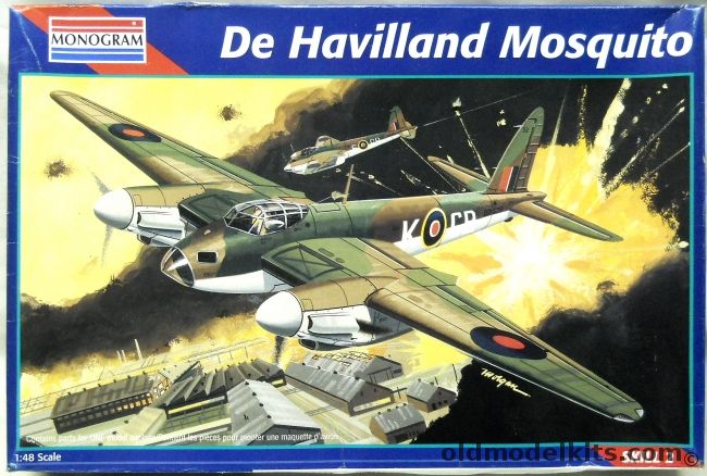 Monogram 1/48 De Havilland Mosquito N.F.II / Mk.IV / F.B.VI / II Night Intruder, 5478 plastic model kit