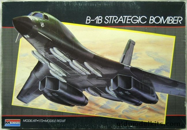 Monogram 1/72 B-1B Strategic Bomber, 5606 plastic model kit