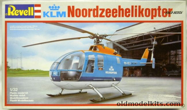 Revell 1/32 KLM Noordzeehelikopter Bo-105, 4426 plastic model kit