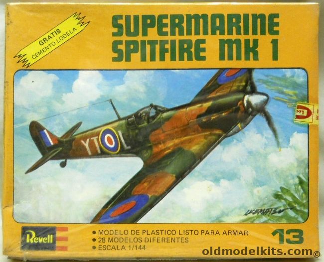Revell 1/144 Spitfire Mk1, H1013 plastic model kit
