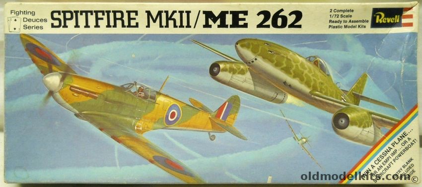 Revell 1/72 Fighting Deuces Spitfire MkII And Me-262, H221-100 plastic model kit