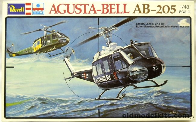 Revell 1/48 Augusta-Bell AB-205 - Luftwaffe SAR or Italian Air Force, H2282 plastic model kit