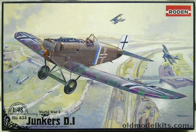 Roden 1/48 Junkers D.I Short Fuselage Version - (DI / D1), RO434 plastic model kit