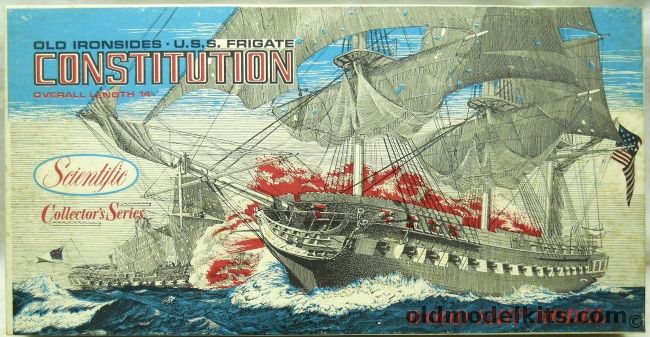 Scientific Frigate USS Constitution Old Ironsides - Wooden Ship Model, 170 plastic model kit