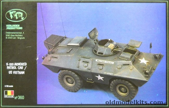 Verlinden 1/35 V-100 Armored Patrol Car Vietnam - US Army - M706 / XM706, 360 plastic model kit