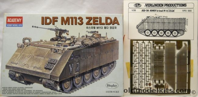 Academy 1/35 IDF M113 Zelda - Plus Verlinden Add On Armor PE Converson Set, 1372 plastic model kit