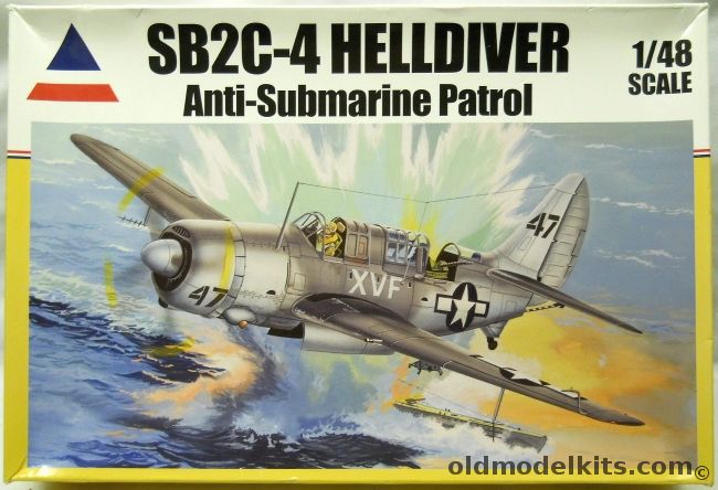 Accurate Miniatures 1/48 Curtiss SB2C-4 Helldiver - Anti-Submarine Patrol - Black 47/XVF NAS Atlantic City New Jersey Late 1945 / VMSB 244(SB2C4), 480406 plastic model kit
