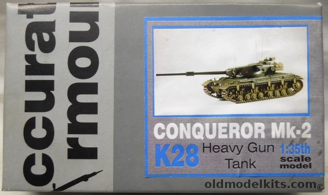 Accurate Armour 1/35 Conqueror Mk2 Heavy Gun Tank, K28 plastic model kit