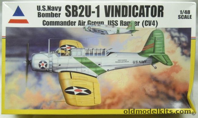 Accurate Miniatures 1/48 SB2U-2 Vindicator - Commander Air Group Atlantic Sq Neutrality Patrol March 19 1940 USS Ranger CV-4 - (SB2U1), 480200 plastic model kit