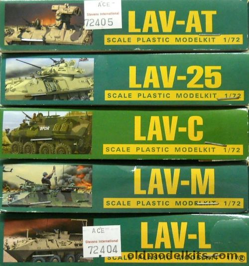 Ace 1/72 LAV-AT / LAV-25 / LAV-C / LAV-M / LAV-L, 72405