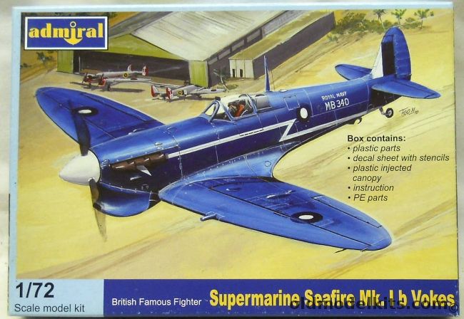 Admiral 1/72 Supermarine Seafire Mk.Ib Vokes - RAF Lt. Commander duncan ...