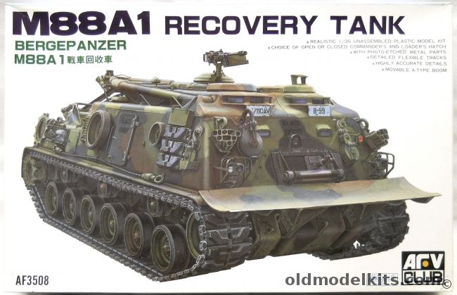 AFV Club 1/35 M88A1 Recovery Tank Bergepanzer - US Army / ROC Republic Of China Army / US Marines / Germany, AF3508 plastic model kit