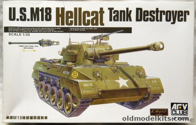 AFV Club 1/35 US M18 Hellcat Tank Destroyer, AF350145