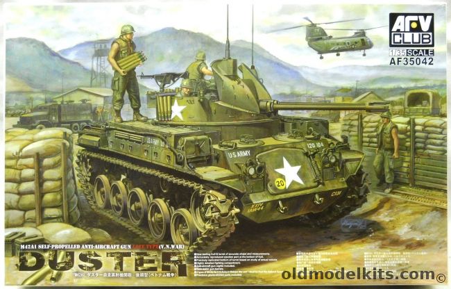 AFV Club 1/35 M42A1 Duster Anti-Aircraft Gun - Late Type Viet Nam War, AF35042 plastic model kit