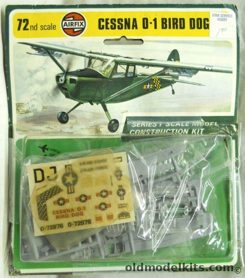 Airfix 1/72 Cessna O-1 Bird Dog - USAF or South Vietnam - Blister Pack, 01058-2 plastic model kit