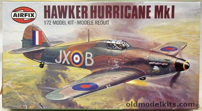 Airfix 1/72 TWO Hawker Hurricane Mk.1 - No. 1 Sqn FO A.V. Clowes D.F.M. Battle of Britain Sept/Oct 1940, 02067-9 plastic model kit