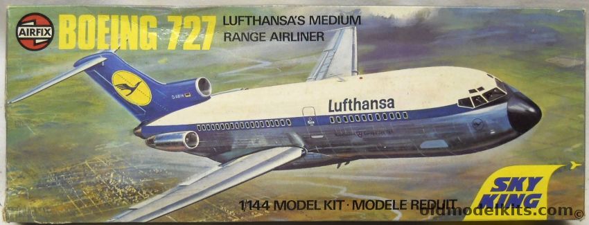 Airfix 1/144 Boeing 727 - Lufthansa Sky King Issue - (727-100), 03173-6 plastic model kit