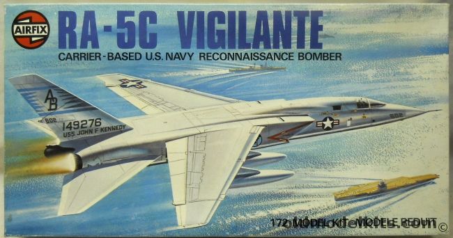 Airfix 1/72 RA-5C Vigilante Type Four Logo Issue - RVAH-14 USS Kennedy, 04012-5 plastic model kit