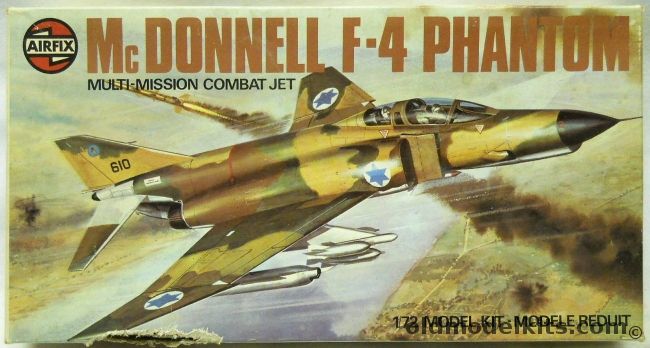 Airfix 1/72 McDonnell F-4B/C/D/E & J Phantom II - US Navy - US or Israeli Air Force, 04013-8 plastic model kit