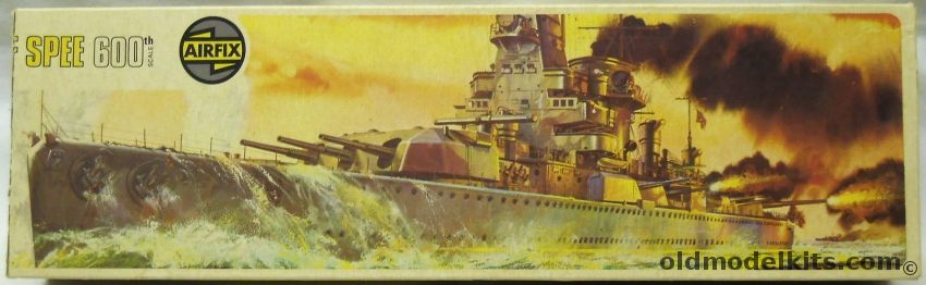 Airfix 1/600 Graf Spee With Gold Medal Models PE Detail Set - T4 Issue, 04211-0 plastic model kit