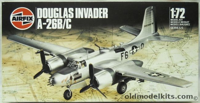 Airfix 1/72 A-26B or A-26C Invader - Gun or Solid Nose, 05011 plastic model kit
