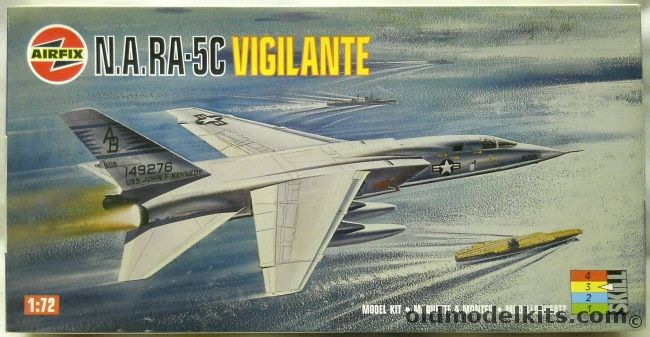 Airfix 1/72 RA-5C Vigilante - RVAH-3 Or RVAH-13 USS Kittyhawk - BAGGED, 05019 plastic model kit