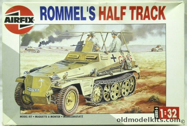 Airfix 1/32 Rommel's Half Track - Afrika Korps or Russian Front, 06360 plastic model kit
