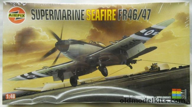 Airfix 1/48 Supermarine Seafire FR46/47 - No. 800 Naval Air Sq FAA HMS Triumph Korean War June 1950 / 800 Sq Early 1950 / No. 1832 NAS FAA RNAS Culham UK 1947, 07106 plastic model kit