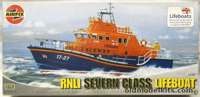Airfix 1/72 RNLI Severn Class Lifeboat, 07280 plastic model kit