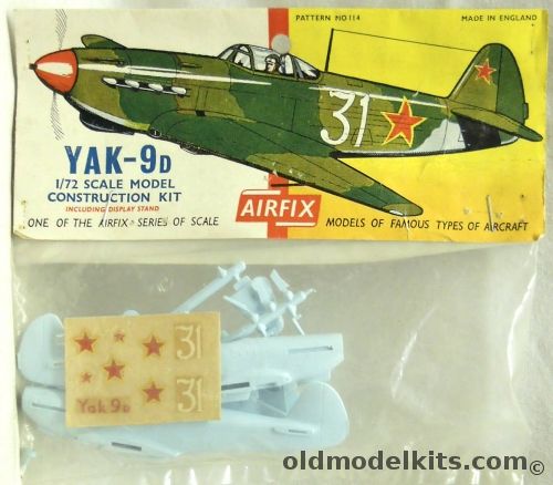 Airfix 1/72 Yak-9D - Type Two Logo Issue Bagged, 114