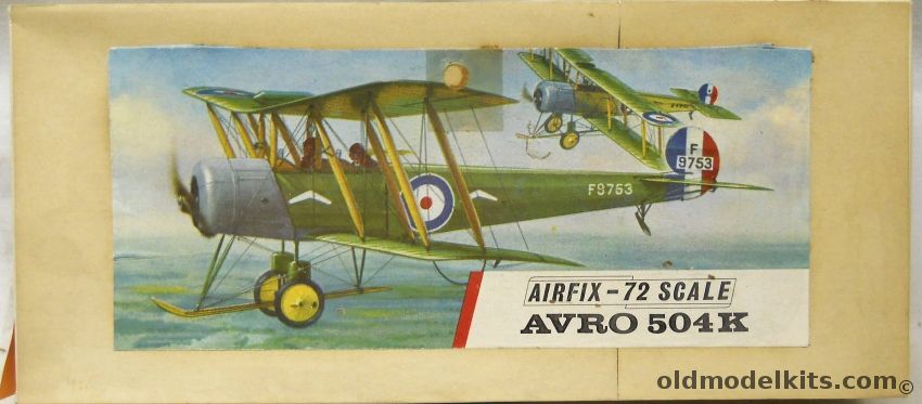 Airfix 1/72 THREE Avro 504K, 128 plastic model kit