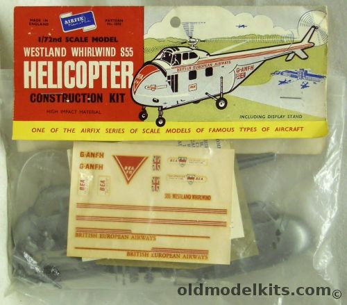 Airfix 1/72 Westland Whirlwing S-55 Helicopter - BEA British European ...