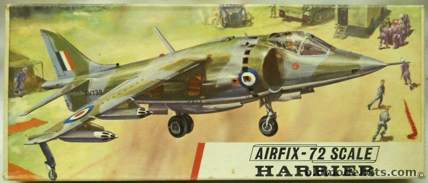 Airfix 1/72 Hawker Siddeley Harrier, 266 plastic model kit